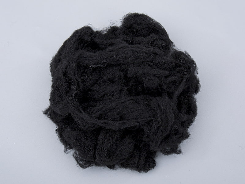 3D EMZC-01 Hitam Non-Woven Jarum Punched Fiber